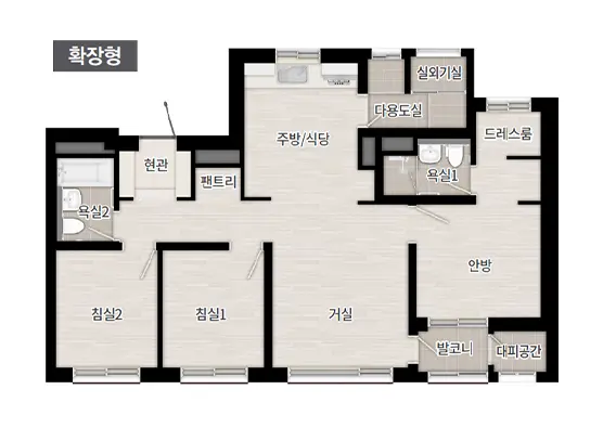 전용면적 84a타입 설계도